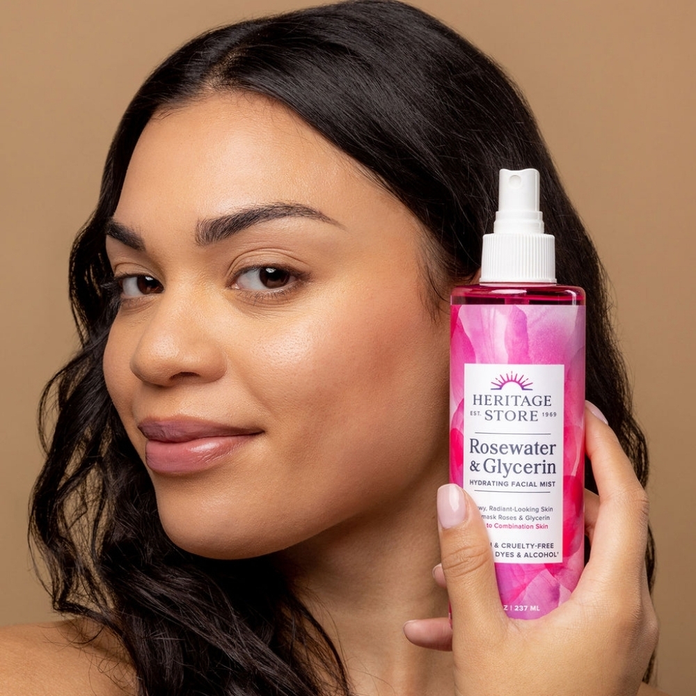 Heritage Store Rosewater & Glycerin Hydrating Facial Mist - Picture 4 of 9